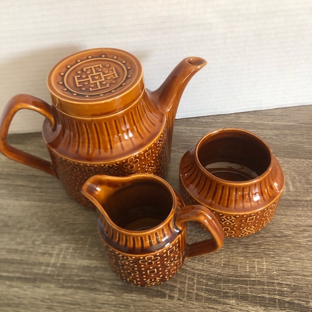 Vtg Sadler England MCM Ceramic Tea Set